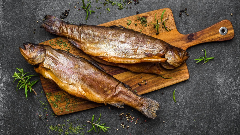 Smoked Trout on a platter by Smokehouse BraaiCraft Smoked Meats in Gurgaon